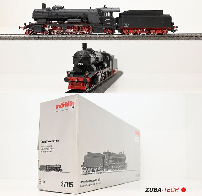 Märklin 37115 Dampflok BR 18.1 DR H0 WS Digital Sound OVP (Gebraucht ...