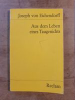 Aus dem Leben eines Taugenichts Joseph von Eichendorff Recla