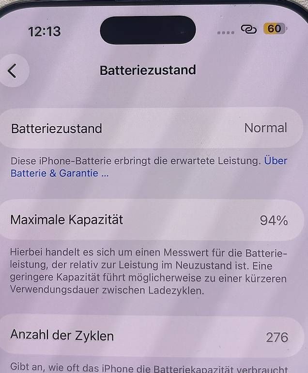 Telefoni cellulari / Smartphones: iPhone 16 Pro Max Batterie 94% mit Garantie  – Usato da Reinach BL venduto da mil_b29q 3