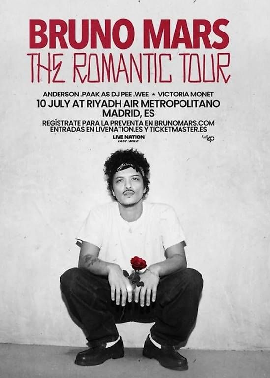 Biglietti: 2x Bruno Mars Tickets Madrid – Usato da Hochdorf venduto da kev_q7gp