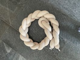 Nestchenschlange Jersey geflochten 200 cm beige