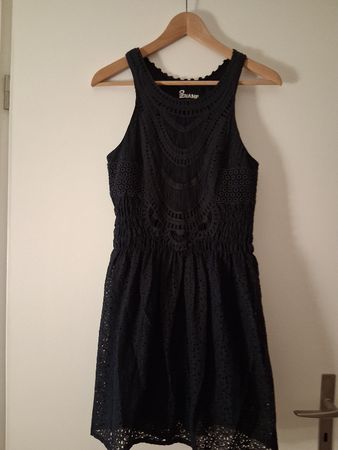 Sommerkleid im Boho-Style schwarz von No Name in Grösse XS/S