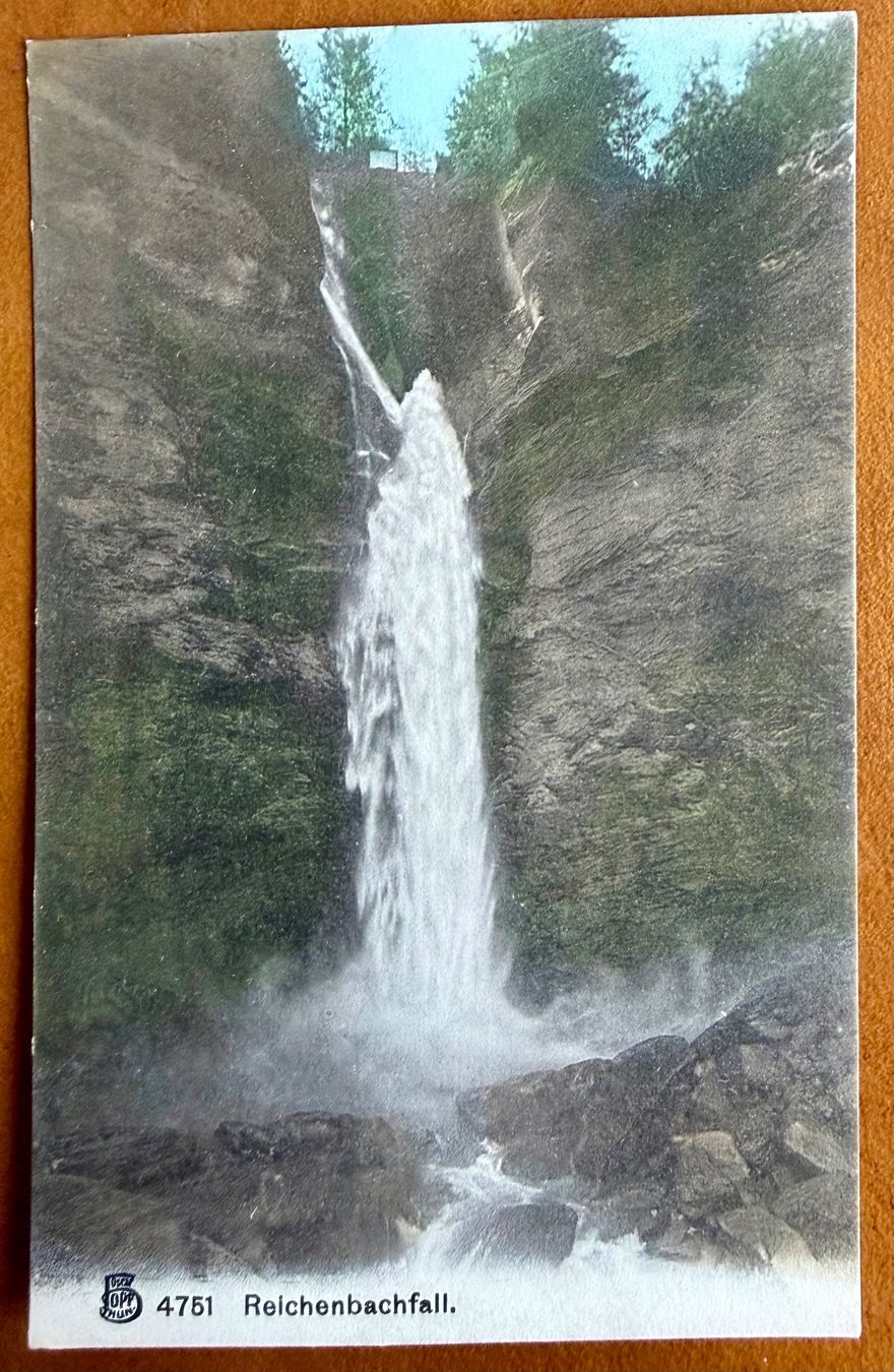 Cartoline postali: Meiringen -- Reichenbachfall - AK – Usato da Lutry venduto da Ediego