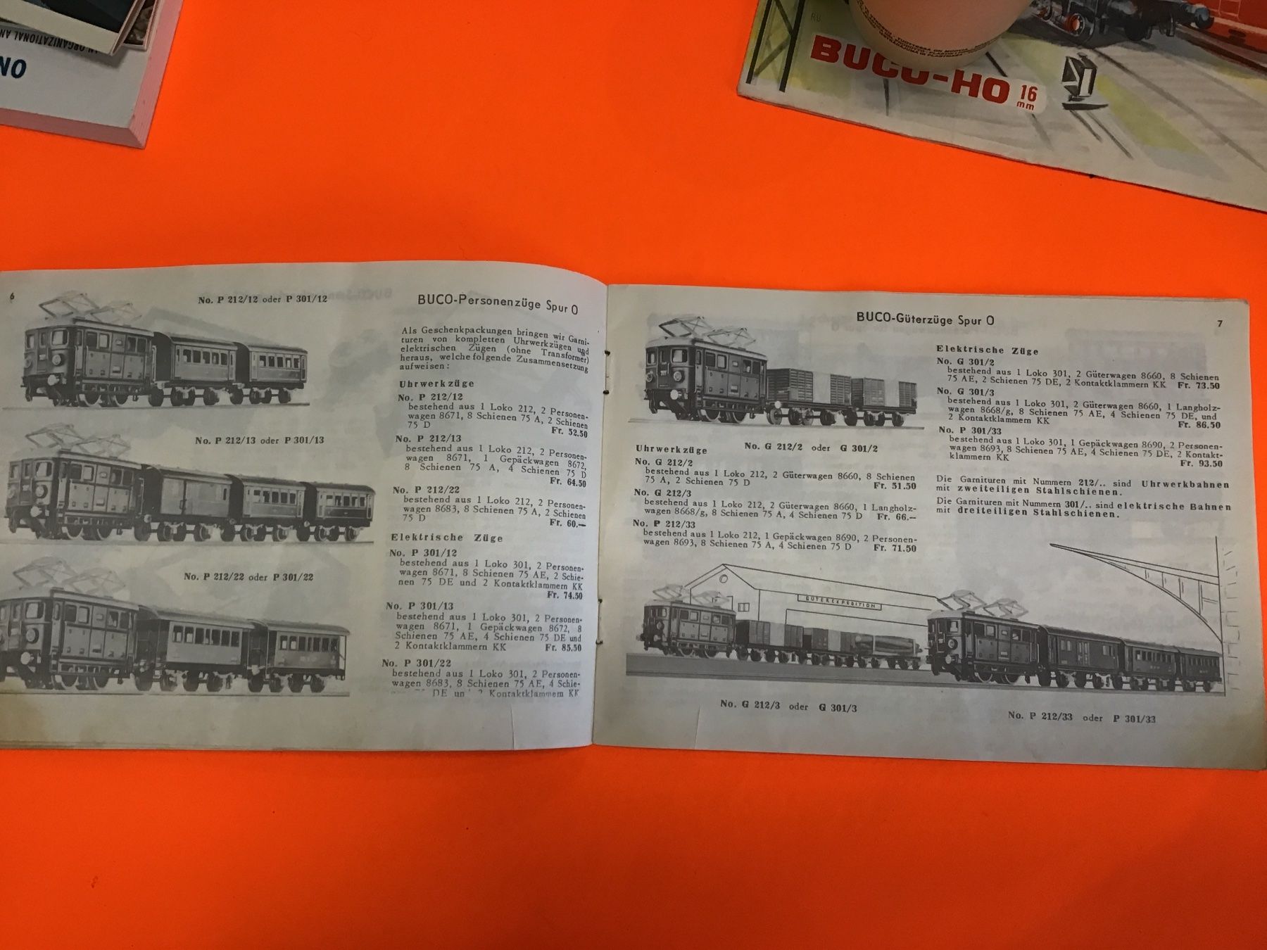 Buco Modelleisenbahnen: BUCO Katalog 1955/56 Spur O 32 mm – Gebraucht aus Männedorf von Modelle-aller-Art 1