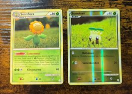 Sonnflora Rare 31 & Sonnkern Reverse Holo 85 Yuka Morii