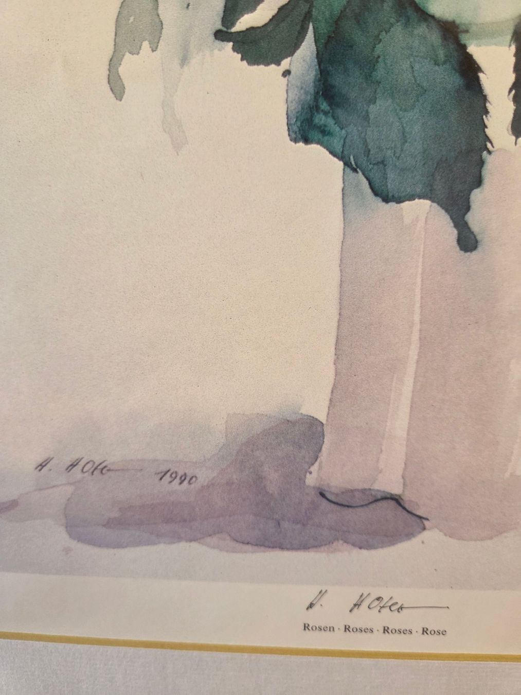 Gemälde: Aquarellbild "Rosen" gelb – Gebraucht aus St. Gallen von Razoon77 2
