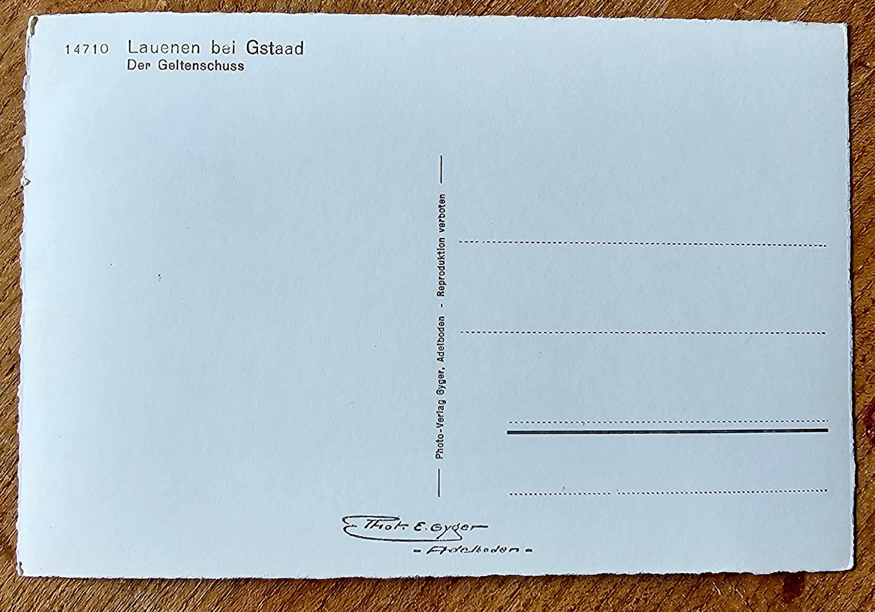 Cartoline postali: AK LAUENEN Wasserfall – Usato da Les Valettes venduto da Nuba1 1