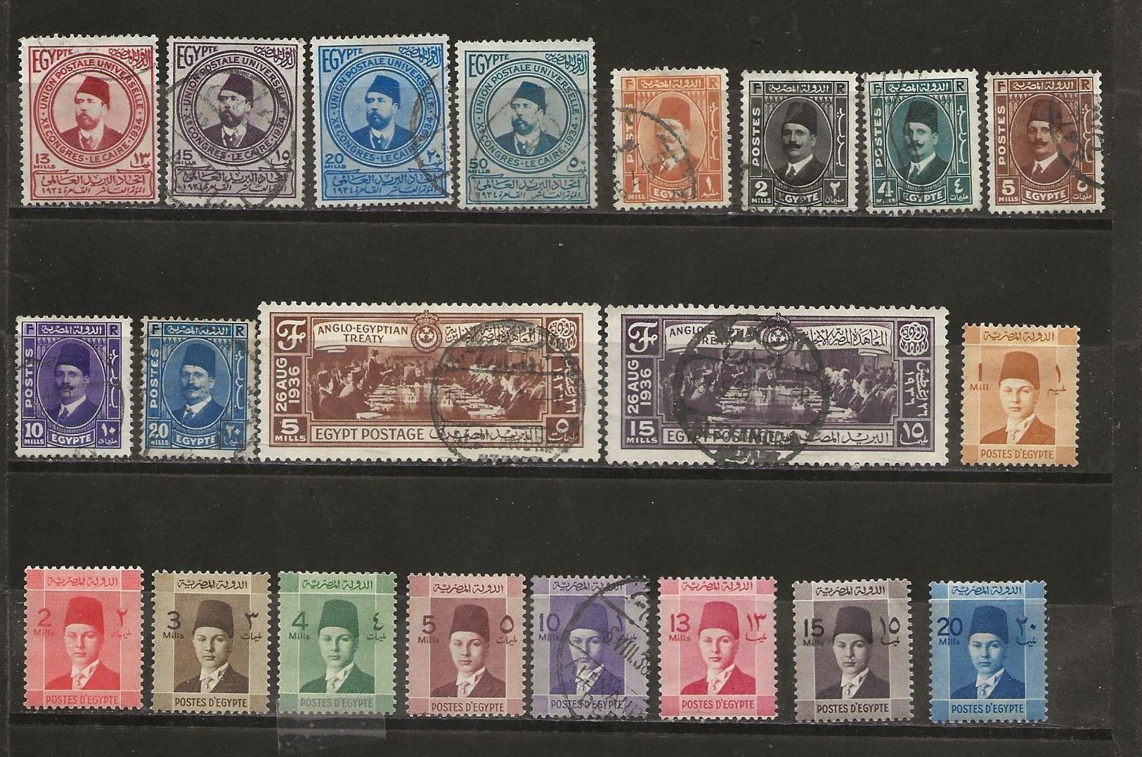 Alle Briefmarken: Egypte 1927 ... – Gebraucht aus Sion von PierreP01 1