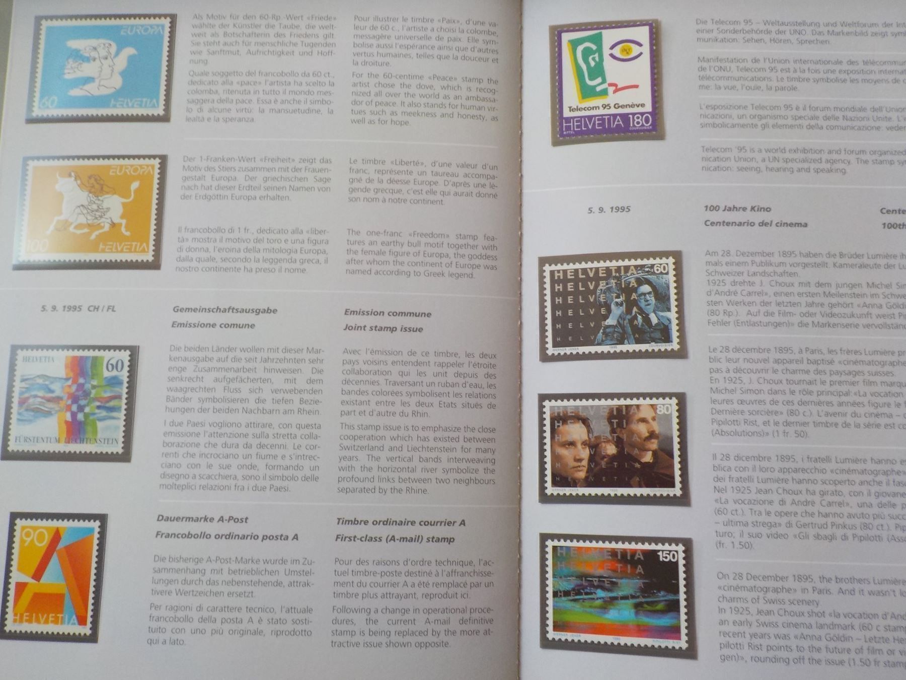 Alle Briefmarken: 1995, Jahresausgabe, Postfrisch – Neu (gemäss Beschreibung) aus Muri b. Bern von Ricardoverkauf 2