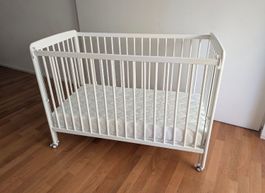 Fillikid Babybett Nena + Zöllner Matratze 60x120