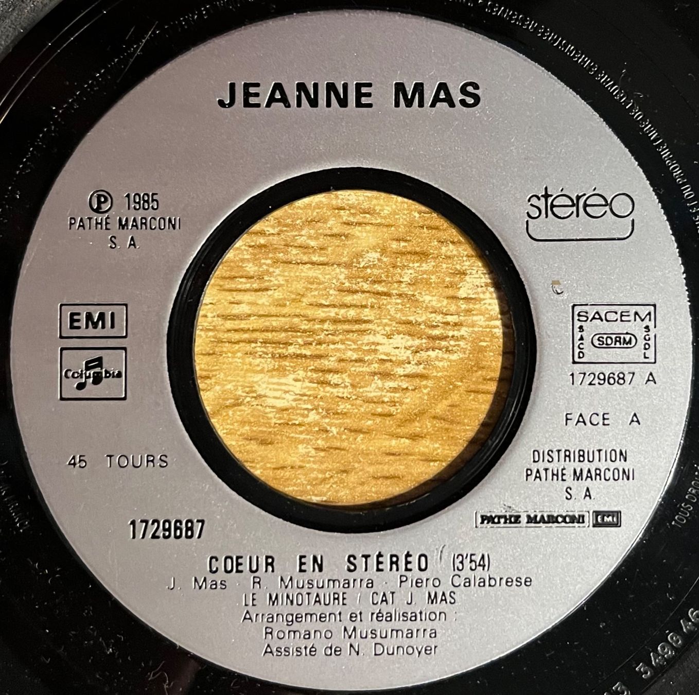 Dischi in vinile: JEANNE MAS - COEUR EN STEREO – Usato da Bussigny venduto da vinyl-pas-cher 2
