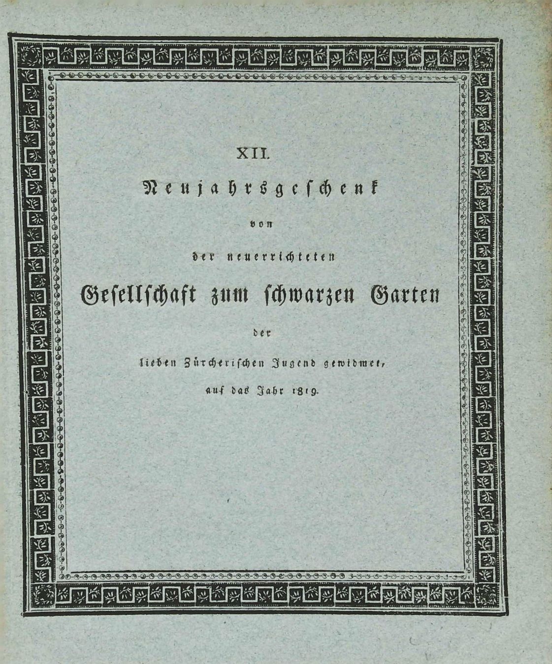 Libri: Stachelberg Linthal Neujahrsblatt 1819 mit Ansicht – Usato da Rafz venduto da Helvet32 2