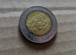 San Marino 500 Lire Münze von 1988, Gedenkausgabe, 2. Turm