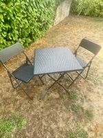 Ensemble balcon pliable – table + 2 chaises