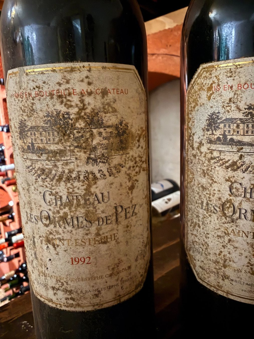 Vino: Château les Ormes de Pez, Saint-Estèphe, 1992 (2 btlles) – Nuovo e nell'imballaggio originale da Attalens venduto da jfdesignteam 1