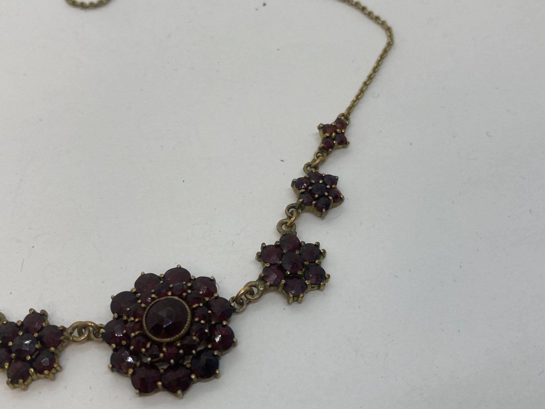 Catenine: GRANAT Antik Collier 44cm /i573 – Usato da Bern venduto da JMsoehne1987 2