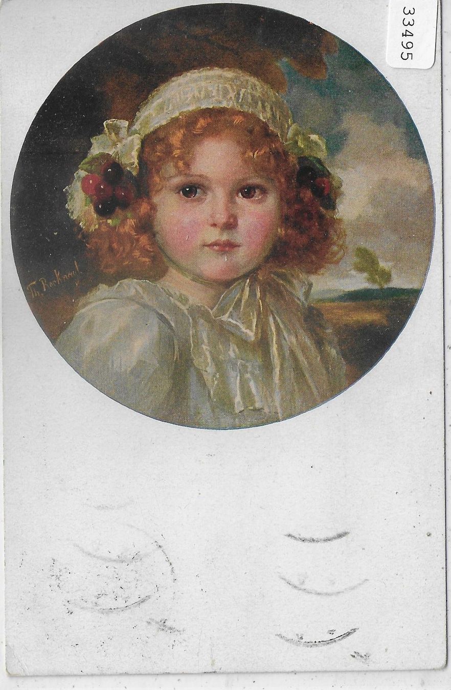 Cartoline postali: Mädchen-Portrait - Goldelse - Th. Recknagl – Usato da Ettingen venduto da Kartenplanet