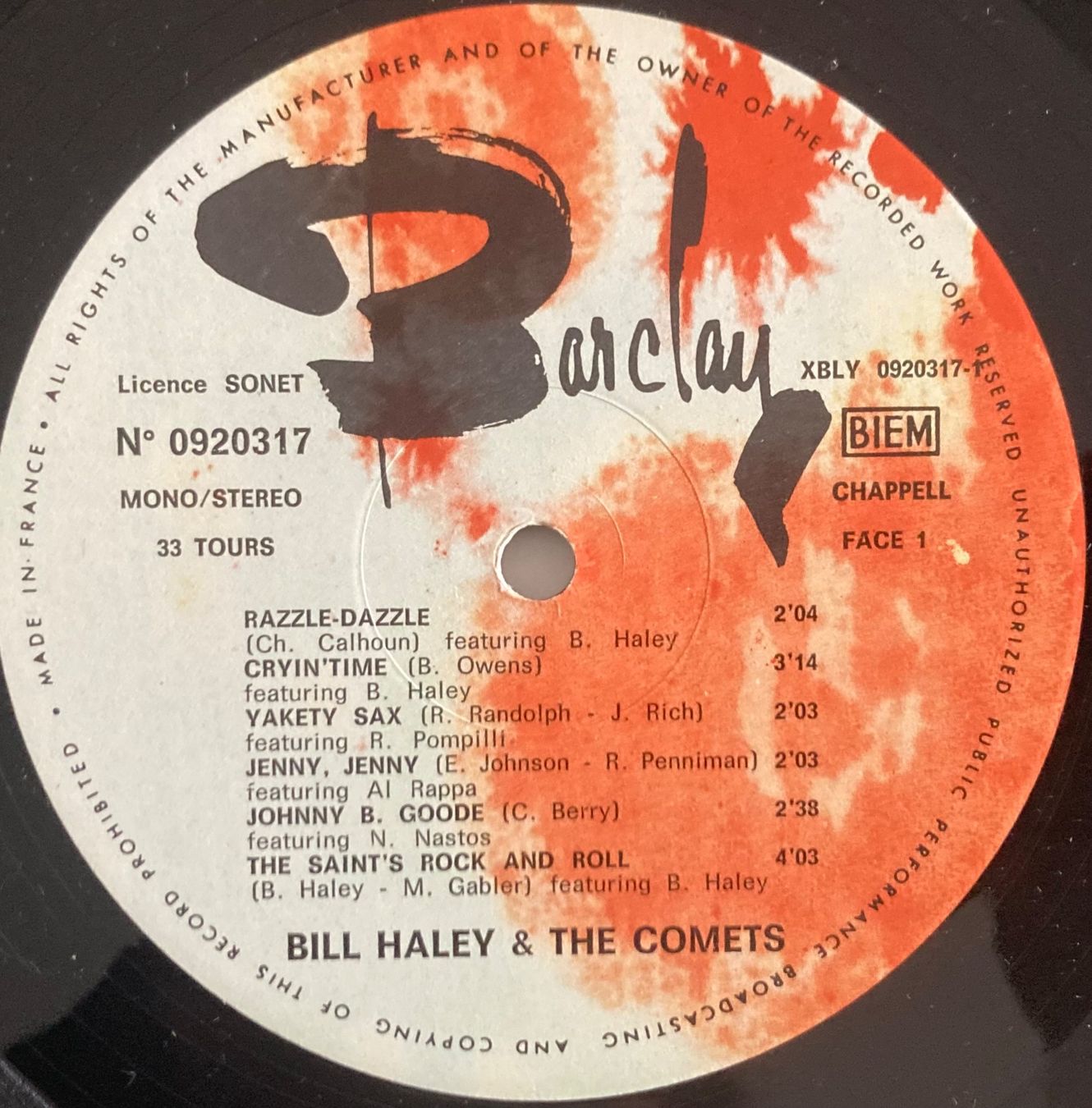 Dischi in vinile: BILL HALEY - BILL HALEY AND THE COMETS – Usato da Poliez-Pittet venduto da Newtown-Records 2