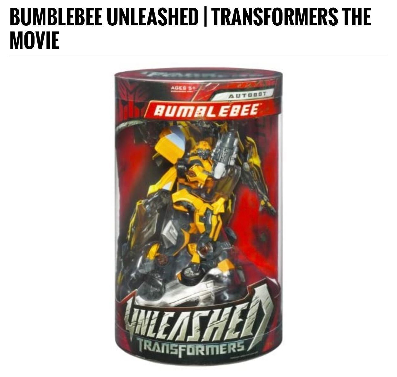 Hasbro Statuette: Transformers Unleashed Bumblebee Figure OVP – Nuovo e nell'imballaggio originale da Buckten venduto da Dominoluna