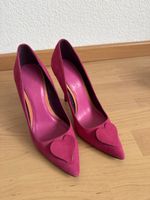 Zara Pumps Pink Wildleder Herz Applikation Grösse 40