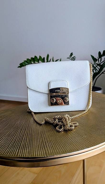 Furla Borse da donna: Furla Metropolis weiss/gold – Usato da Zürich venduto da nat_zjl8 1