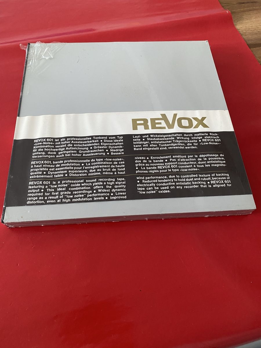 Revox Apparecchi a nastro: 2 Revox Langspielband, beide noch ungebraucht – Nuovo e nell'imballaggio originale da Luzern venduto da Harikan 1