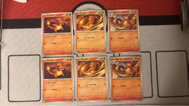 Pokemon Karten Set Glumanda und Glutexo 6stk 🔥gebraucht