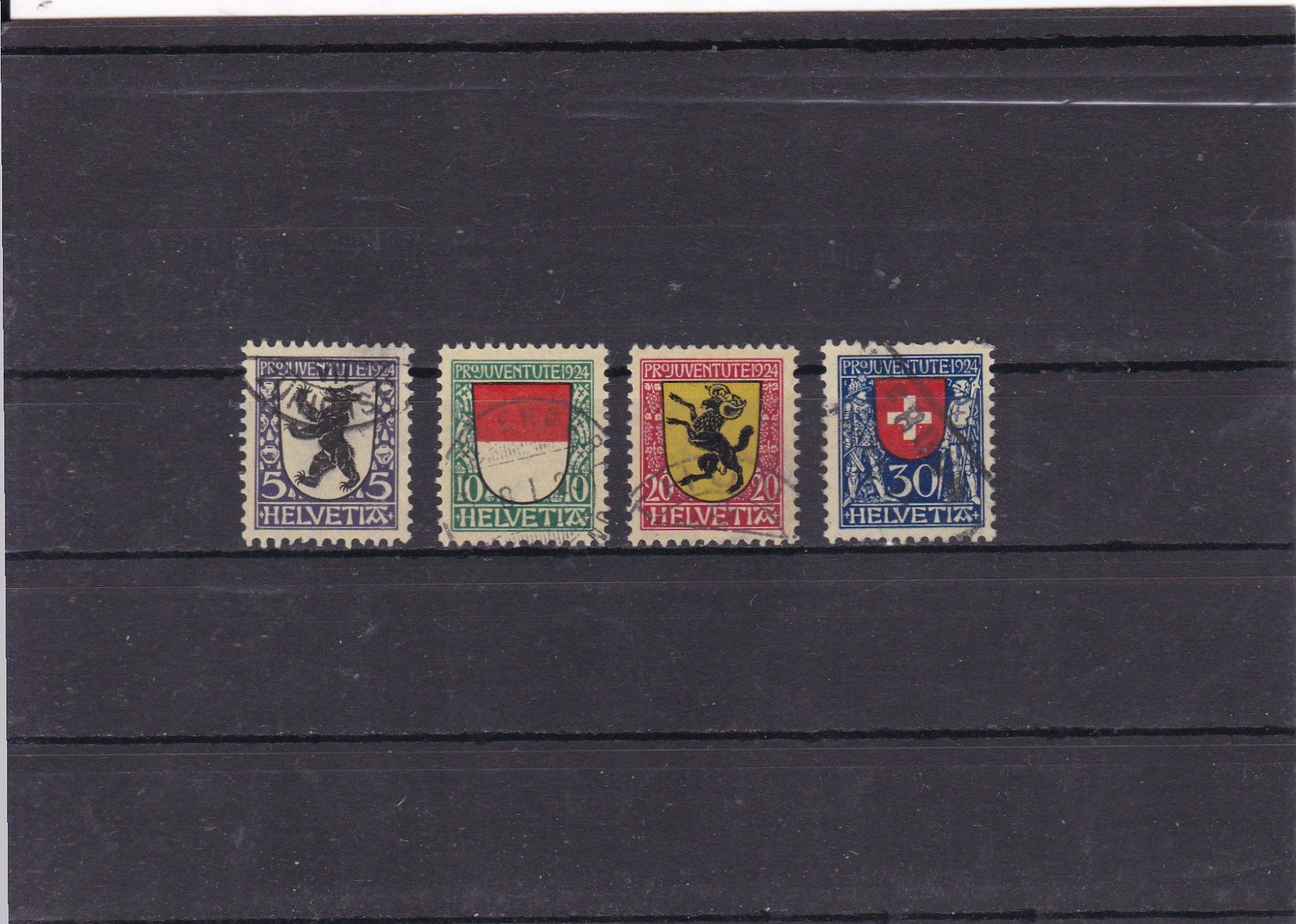 Alle Briefmarken: PRO JUVENTUTE 1924 – Gebraucht aus Gretzenbach von Sikim
