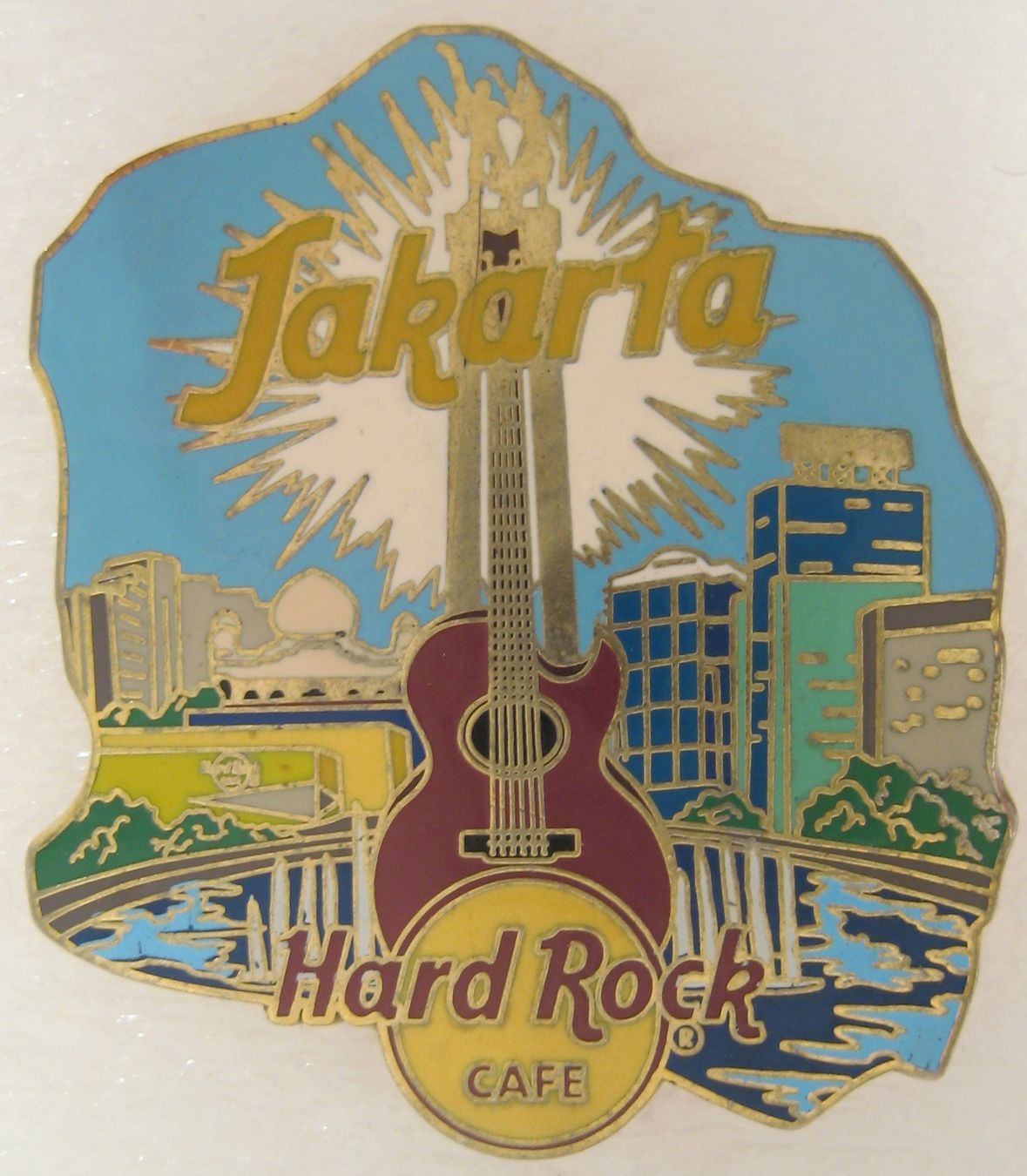Hard Rock Cafe Placchette & Badge: Hard Rock Cafe Jakarta _____________ Hobby Data Base # 33303 – Usato da Emmenbrücke venduto da tms1122