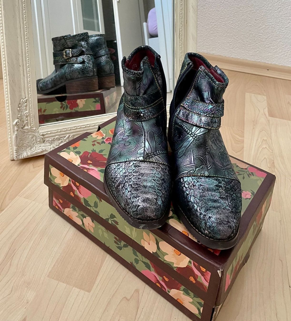 Scarpe da donna: SOCOFY Chunky Heel Stiefeletten – Nuovo e nell'imballaggio originale da Glattpark-Opfikon venduto da Anahita-R 1