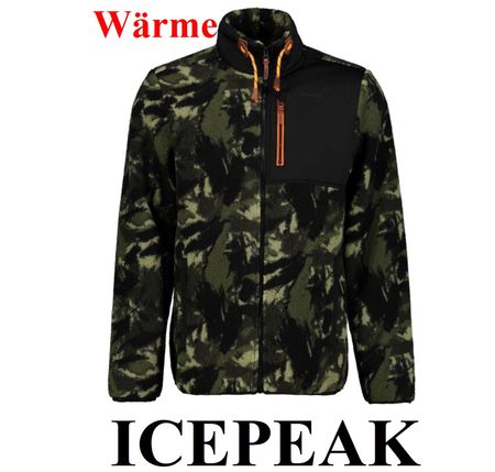 M NEU Icepeak Fleecejacke Wanderjacke Winterjacke Pullover