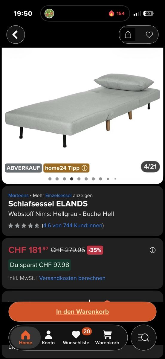 Sofas: Schlafsofa (Neuwertig) – Neu (gemäss Beschreibung) aus Kleindöttingen von nidza-p 3