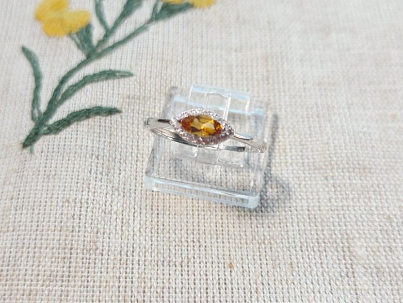 Anelli: NEW - S925 Citrine Ring (Adjustable) – Nuovo (secondo la descrizione) da Zürich venduto da cin_wcf6