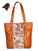 Handtasche aus echtem Kuhfell