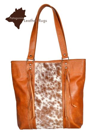 Handtasche aus echtem Kuhfell