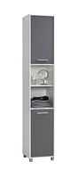 Badhochschrank Dekor anthrazit-weiss 35 x 191 x 34 cm