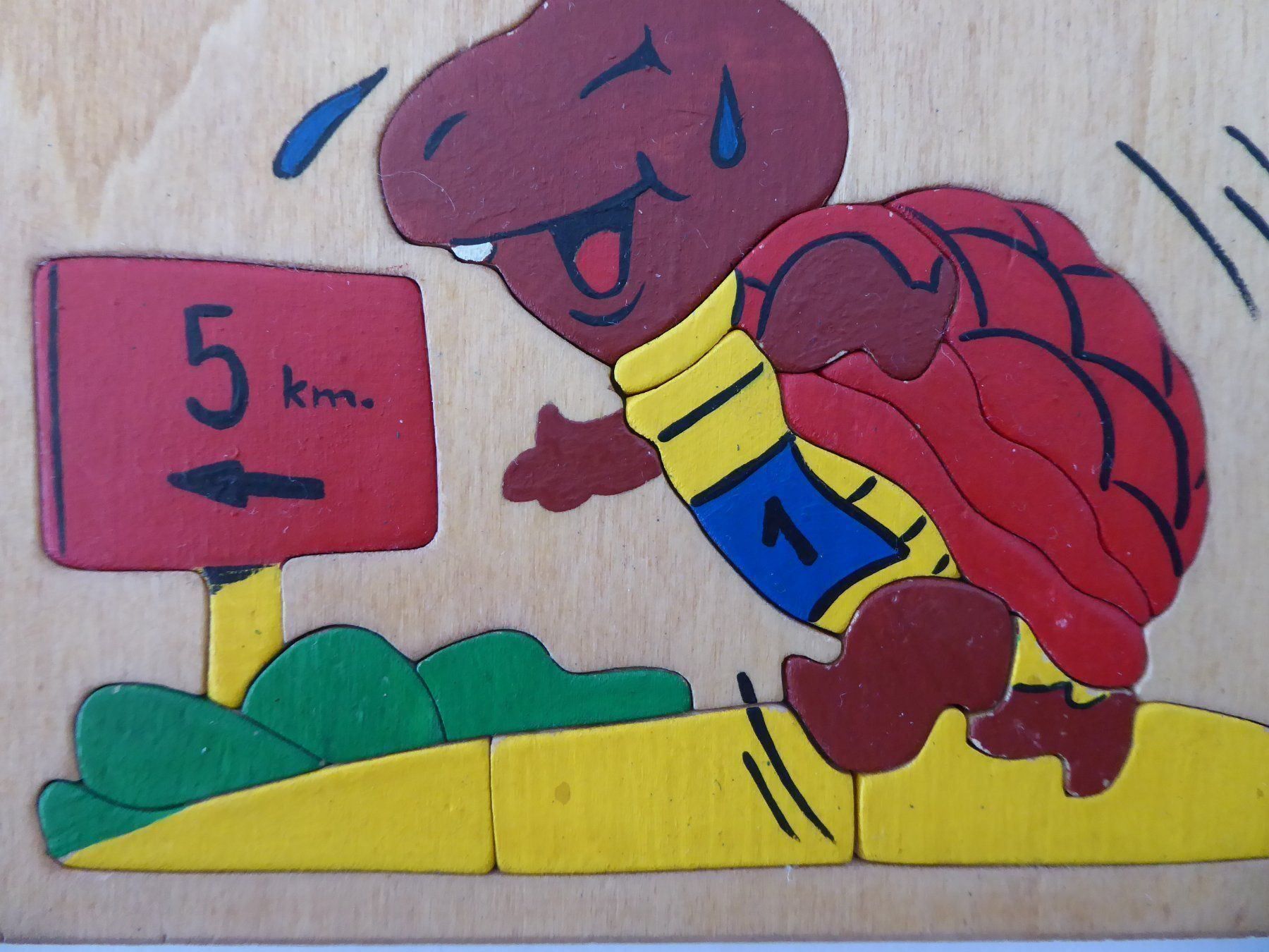 Puzzle: Lustiges Holzpuzzle Schildkröte, 16 Teile – Usato da Turbenthal venduto da Panau 1