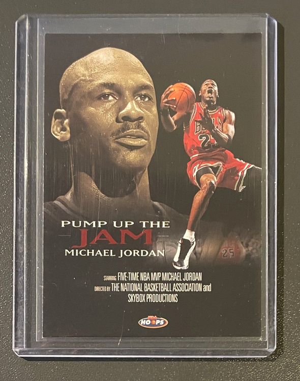 NBA Michael Jordan 199899 Hoops Pump up the Jam Insert Card Kaufen