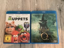 2x Blu-ray Filme "Die Muppets", "Oz - The Great and Power...