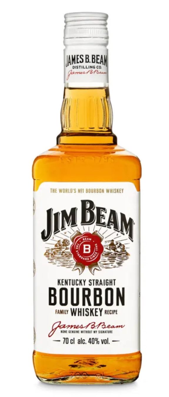 Bevande alcoliche: 70cl Whiskey Jim Beam Bourbon – Nuovo e nell'imballaggio originale da Bülach venduto da DEHAM 1