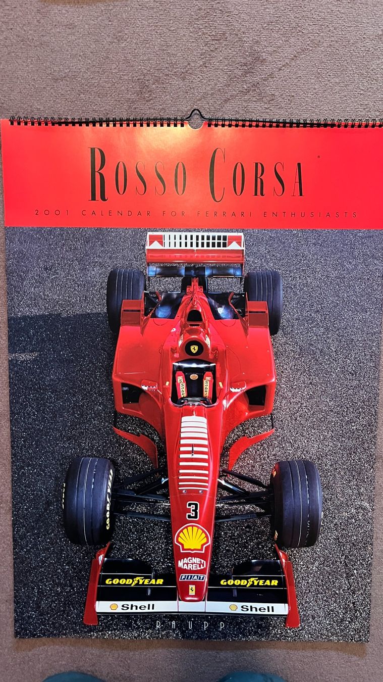 Ferrari Calendari: 2001 Rosso Corso Edition Raupp Ferrari Kalender – Usato da Niederbipp venduto da Wcobra