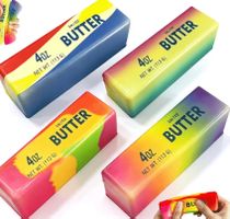 3x Butter stick Squishy Mystery Sortiert Farben-Überraschung