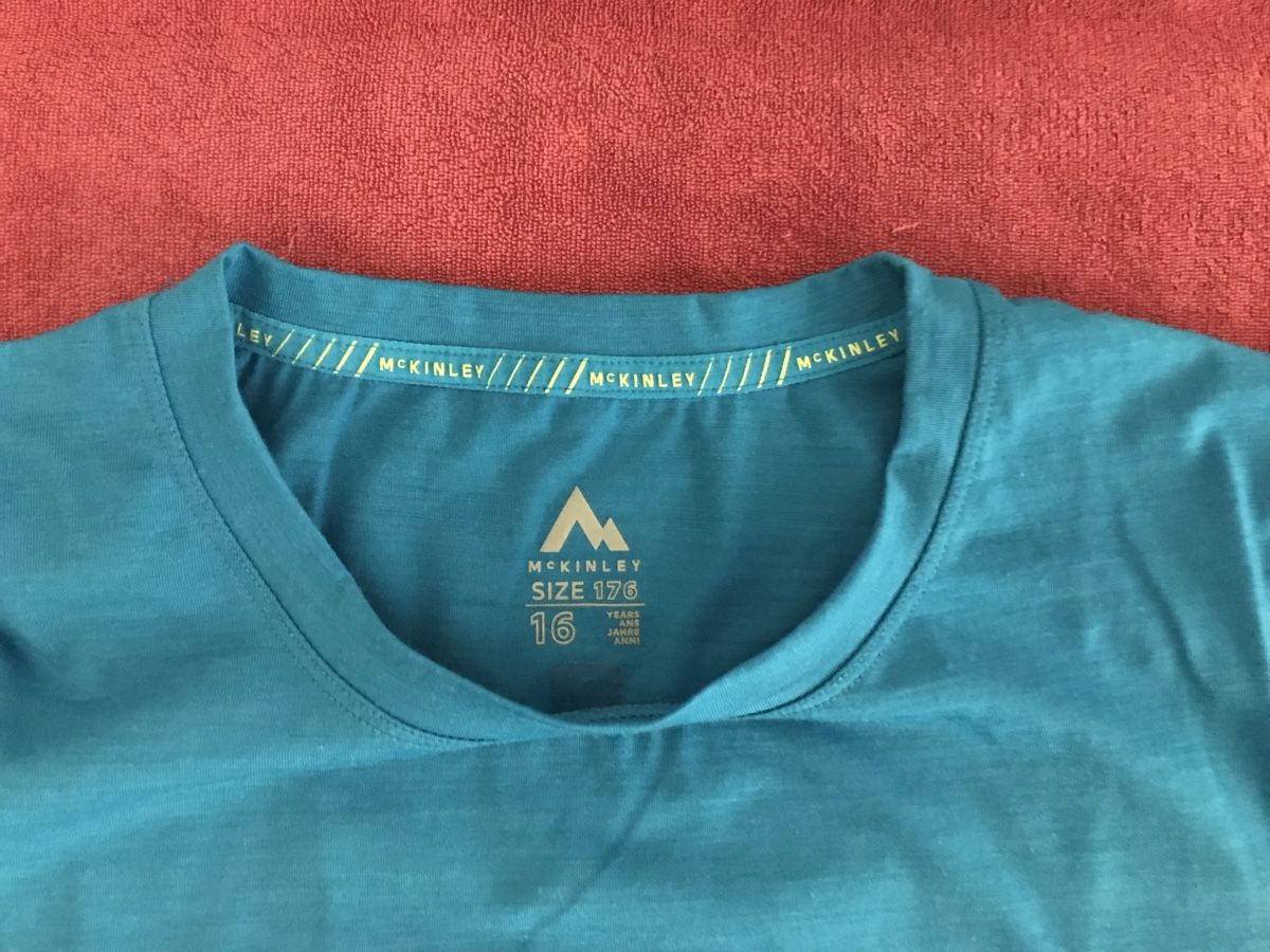 Mckinley T-shirt: McKinley Wandershirt, türkis, Gr. 176 – Usato da Thayngen venduto da mon_qr52 1
