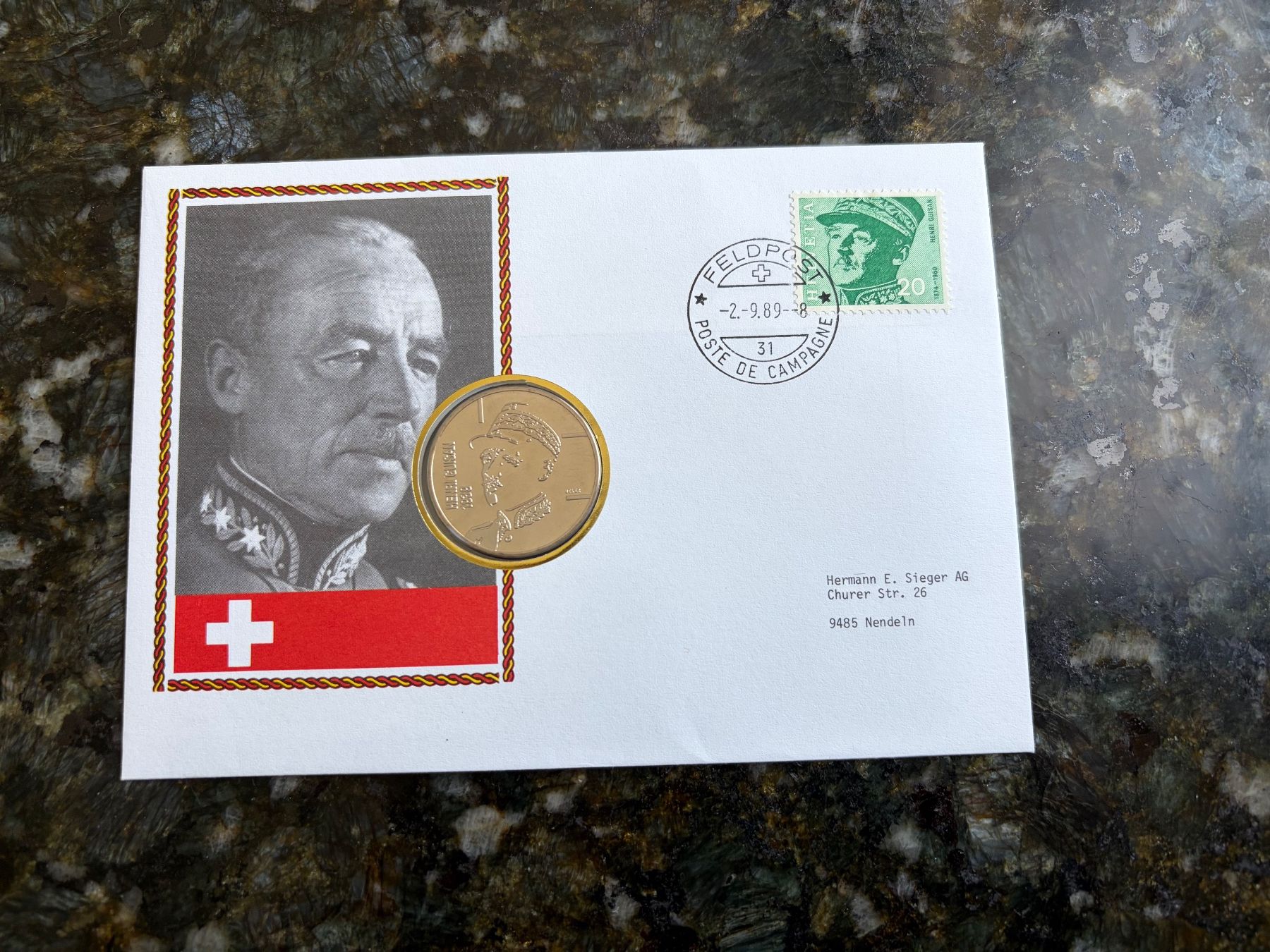 Tutti le monete: Münzbrief mit 5 Fr. Münze – Nuovo (secondo la descrizione) da Reichenburg venduto da Strok10