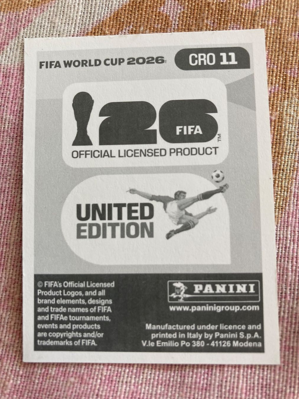 Panini Sammelbilder & Trading cards: WM Sticker CRO 11 – Neu (gemäss Beschreibung) aus Winterthur von Whitefish 1