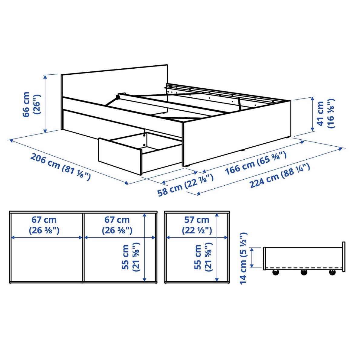 Ikea Lits: Ikea Bett – Neuf (Voir description) à Wetzikon ZH par Eneasyla 4