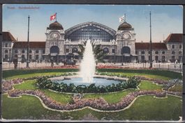 Ak Basel Bundesbahnhof 1918 BL
