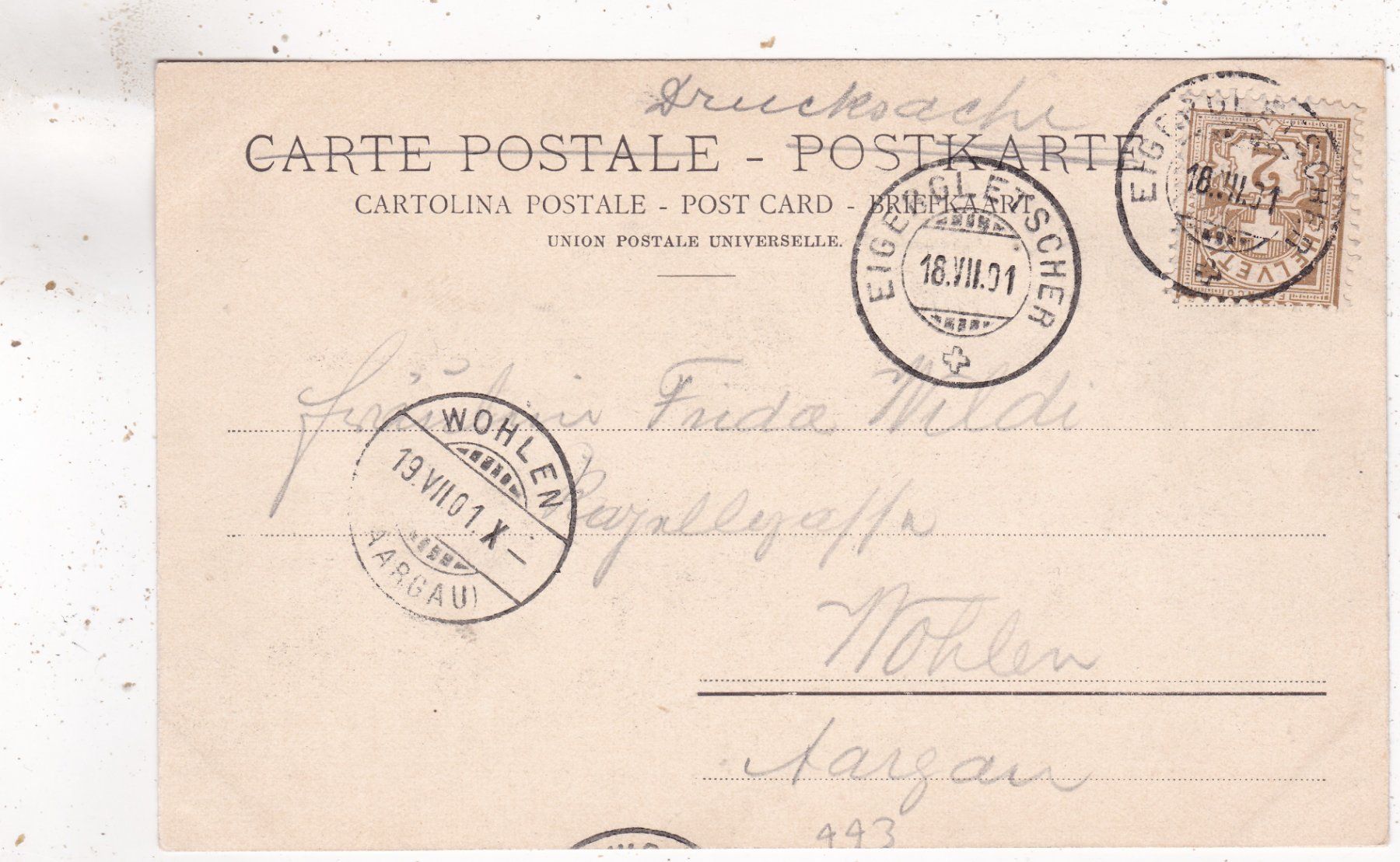 Cartes postales: Jungfraubahn Station Eigergletscher 1901 – D'occasion à Herisau par Lisegrat2008 1