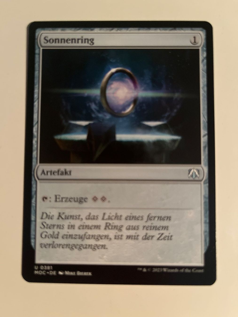 Magic The Gathering Carte collezionabili: 1 x Sonnenring - Magic: The Gathering - MtG – Usato da Kriens venduto da Shadi1980