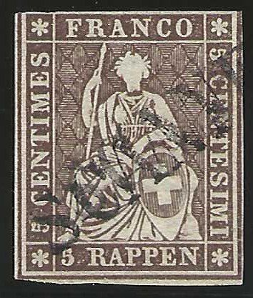 Tous les timbres: Strubel 22G, Einzeiler SCANF – D'occasion à Wildhaus par Brunphil